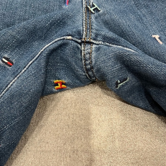 [US6/Inseam26]VTG Tommy Hilfigure Letter Embroidered Boyfriend Copain Jeans - Picture 3 of 10